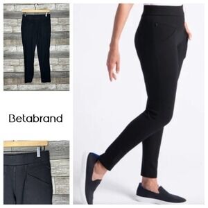 Betabrand Skinny Leg Black Journey Pant Small‎